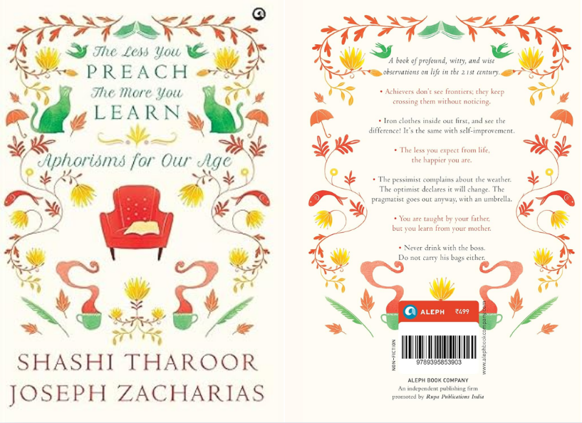 Book Review of The Less You Preach, The More You Learn: Aphorisms for Our Age by Shashi Tharoor
